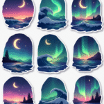 Night Sky - Sticker Sheet v4